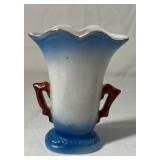 Occupied Japan Porcelain Vase – Blue Rim with Berry Branches