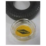 Vintage Goodyear Tire Ashtray – Miniature Black Rubber Tire Design