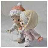 2006 Precious Moments Ornament – Skating Angel Couple with Snow Hats
