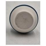 Vintage Sioux Pottery Vase – Narrow Neck Blue Gradient Skyline Design Signed