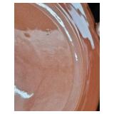 Vintage Native American Style Pottery Plate – Two Dancing Figures Turquoise Center