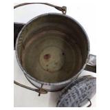 Vintage Gray Speckled Enamel Coffee Pot – Swinging Lid with Bail Handle