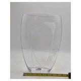 Etched Crystal Vase – Calla Lily Design