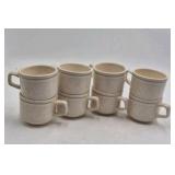 Vintage Lenox Temper-Ware Silhouette Mug Set – Speckled Beige