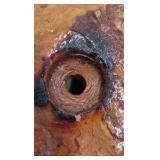 Vintage handcrafted stone oil candle