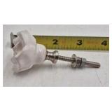 Vintage Porcelain Rose Drawer Knobs