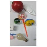 Vintage Jar of Cracker Jack Style Toy Prizes