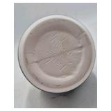 Handmade Pottery Pitcher – Geometric Blue and White Design Signed