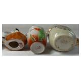 Occupied Japan Porcelain Miniatures – Creamer, Scottie Dog, and Floral Vase Description: Se