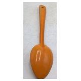 Vintage Orange Enamel Serving Spoon – Graniteware with Long Handle