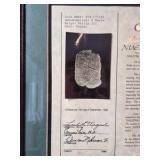 Framed Atocha Shipwreck 8 Reale Coin – Certificate of Authenticity