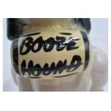 Vintage Ceramic Booze Hound Dog Figurine – Howling Basset with Barrel