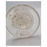Vintage Clear Glass Swirl Vase – Crimped Rim Fluted Design