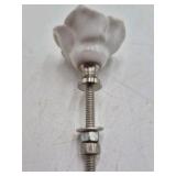 Vintage Porcelain Rose Drawer Knobs