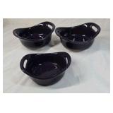 Rachael Ray Purple and White Stoneware Bakeware Set – Handled Oval Dishes and Bowls