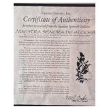 Framed Atocha Shipwreck 8 Reale Coin – Certificate of Authenticity