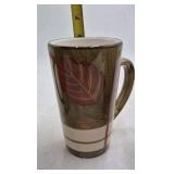 Pier 1 Imports Leaf Pattern Mugs – Set of 3 Tall