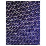 Vintage Hub Electric Co. Chicago Blue Glass Lens