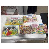 Assorted Board Games and Puzzle Lot