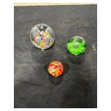 Assorted Glass Paperweights (3)