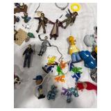 Assorted Plastic Action Figures & Toys