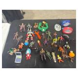 Assorted Plastic Action Figures & Toys