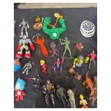 Assorted Plastic Action Figures & Toys