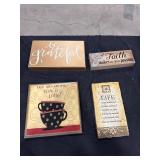 Inspirational Decorative Plaques Lot