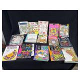 Lot of 16 Adult Coloring Books