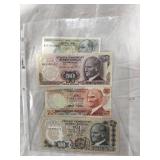 Turkish Lira Banknote Collection
