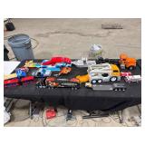 Assorted Plastic Toy Vehicles Lot