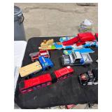 Assorted Plastic Toy Vehicles Lot