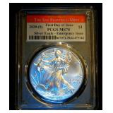 MS70 2020-S Emergency Issue American Silver Eagle, First Day of Issue