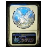 2022 M. Gaudioso Hand Signed American Silver Eagle, MS70, Scarce US Mint Engraver Series, 1 of 200, 1st Day of Issue