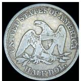 1858-P Seated Liberty Half Dollar, VG