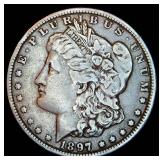 1897-O Morgan Silver Dollar, VF, Original Surfaces w/Nice Patina