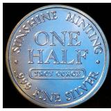 1/2 oz .999 Silver Sunshine Minting Round