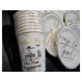 128 x 7" Paper Plates and 24 Cups...