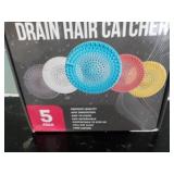 Home Fave 5 pack Drain Hair Catcher...