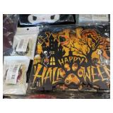 Random Lot Wigs, Halloween Décor, ...