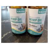 2 Bottles Hemp Oil for Pets...