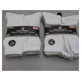 12 pair White Wear Proof Athletic S...