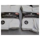 12 pair White Wear Proof Athletic S...