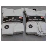 12 pair White Wear Proof Athletic S...