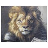 Knight Lion on Toilet Bathroom Déc...