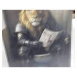 Knight Lion on Toilet Bathroom Déc...