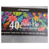 Pagather 40 Dual-Tip Fabric Markers...