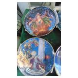 Royal Doulton Franklin Mint Wizard Plates with COA's