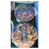 Royal Doulton Franklin Mint Wizard Plates with COA's