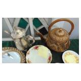 Dresser Mirrors, Teapots, Spoons and Misc Decor